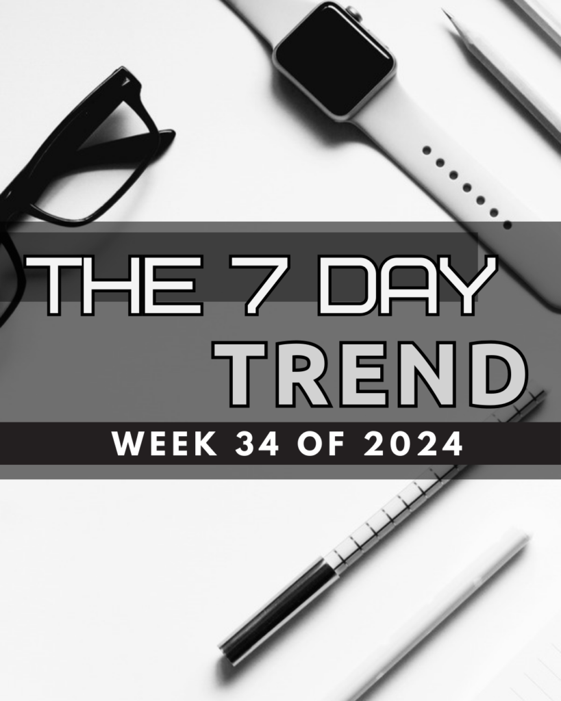 The 7 Day Trend – Week 34 of 2024